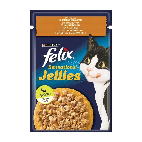 Hrana za mačke FELIX Sensation piletina i šargarepa 85g