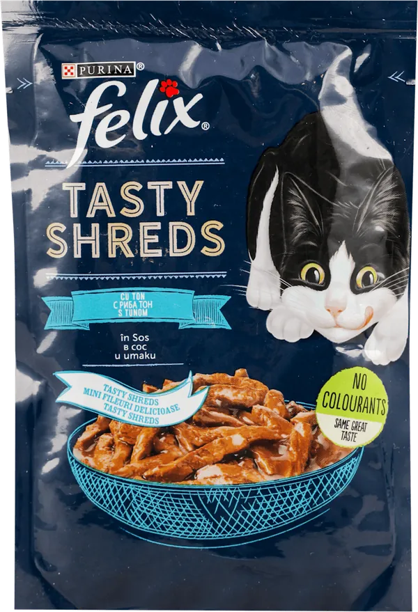 Hrana za mačke FELIX tasty shreds tuna komadi 80g