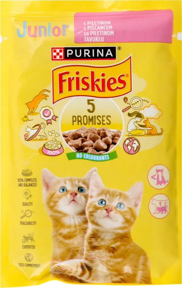 Hrana za mačke FRISKIES Junior preliv za mačke piletina 85g