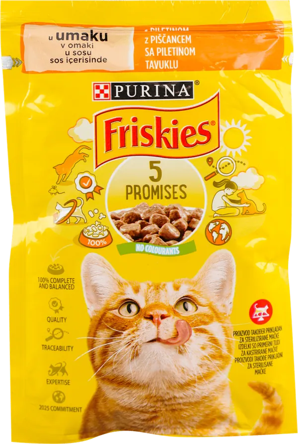 Hrana za mačke FRISKIES piletina 85g