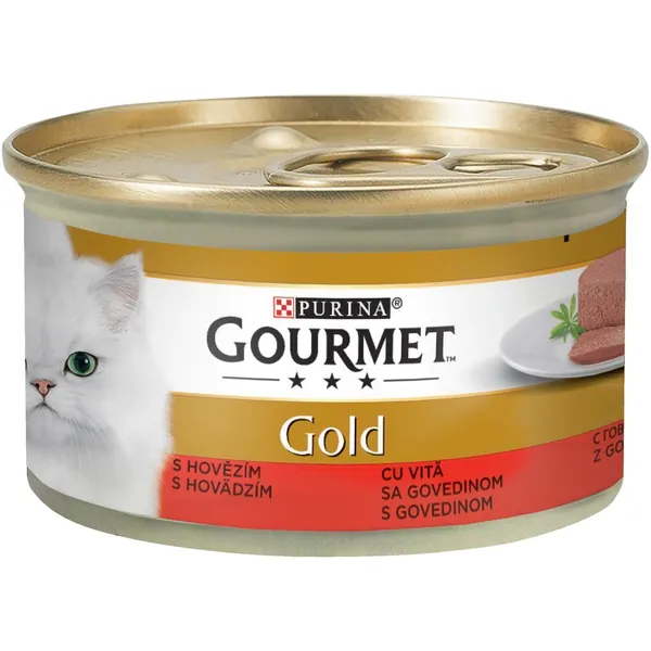 Hrana za mačke GOURMET Gold govedina konzerva 85g