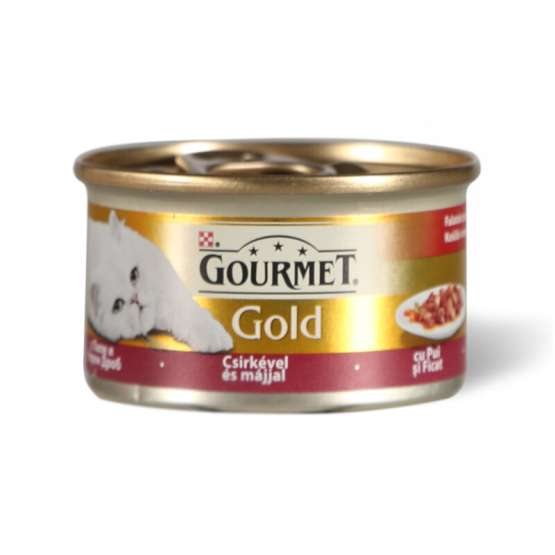 Hrana za mačke GOURMET Gold konzeve pilet.srce 85g
