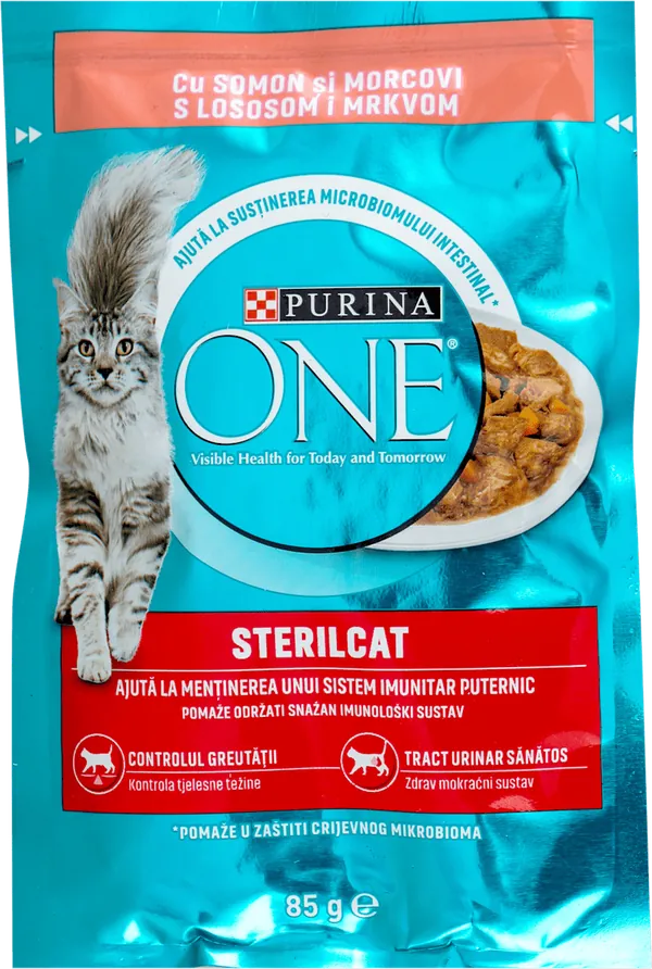 Hrana za mačke PURINA One za sterilisane mačke losos 85g