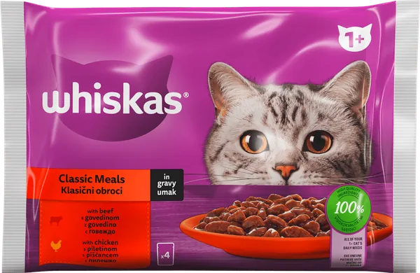 Hrana za mačke WHISKAS Adult izabrani obroci 4x85g