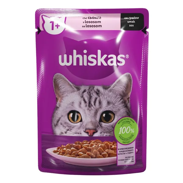 Hrana za mačke WHISKAS Adult losos 85g