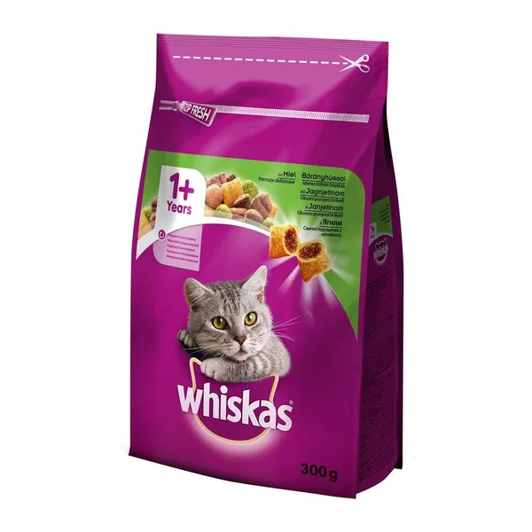 Hrana za mačke WHISKAS briketi jagode i šarg.300g