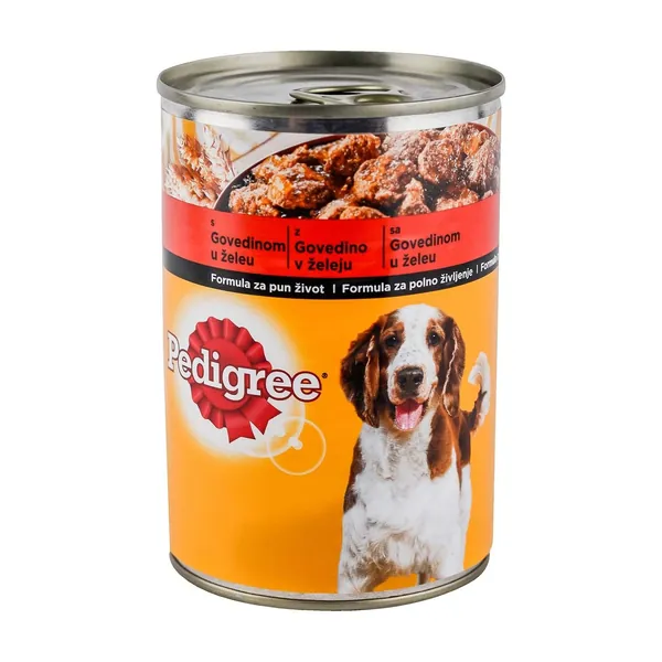 Hrana za pse PEDIGREE adult govedina u želeu konzerva 400g