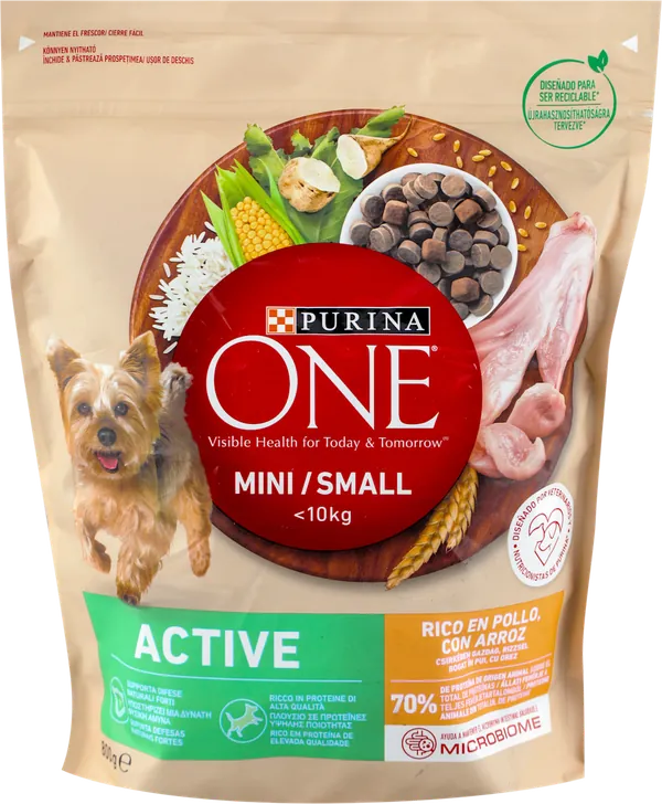 Hrana za pse PURINA One mini adult piletina pirinač hrana za male pse 800g