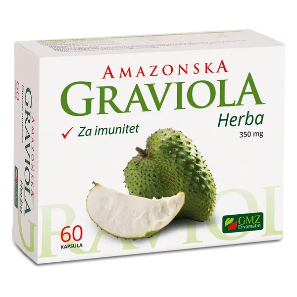 Imunitet ERVAMATIN Amazonska Graviola herba, a 60 kapsula