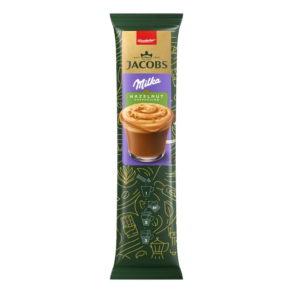 Instant kafa JACOBS Milka cappuccino hazelnut 16,5g
