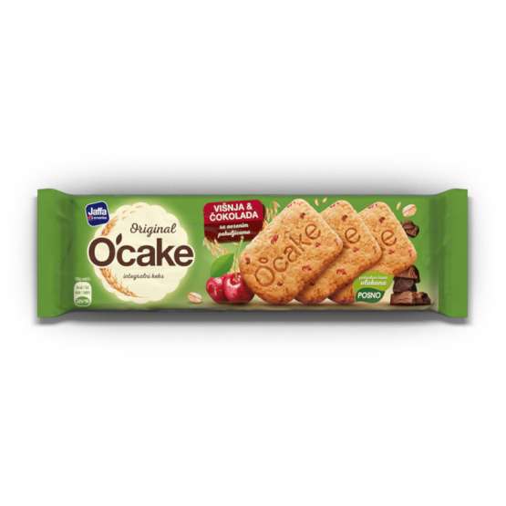Integralni keks O`CAKE čoko višnja 115g