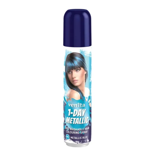 Jednokratni sprej za farbanje kose VENITA - Metalic Blue 3, 50ml