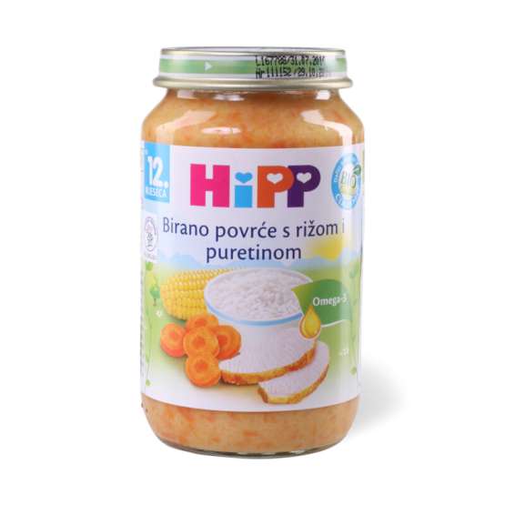 Kašica HIPP povrće,ćuretina 220g