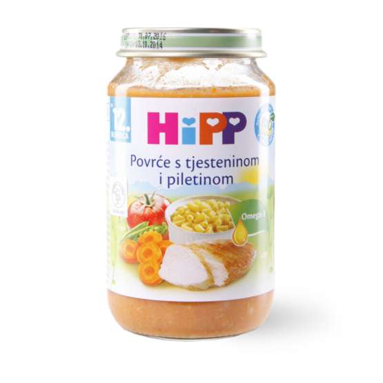 Kašica HIPP povrće,testo,piletina 220g