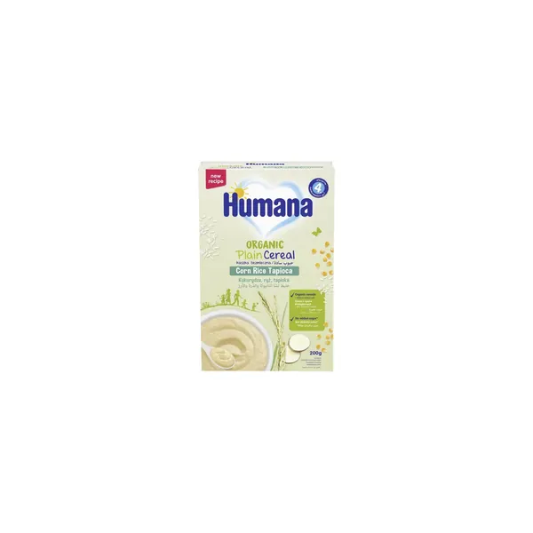 Kašica HUMANA organic bez mleka kukuruz pirinač tapioka 200g