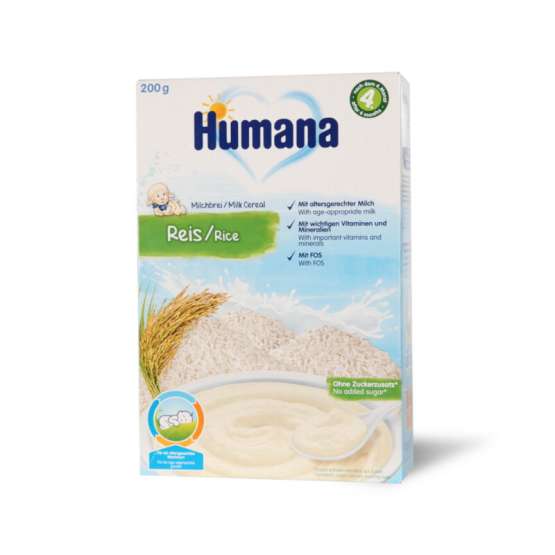 Kašica HUMANA+4 mlečna sa pirinčem 200g