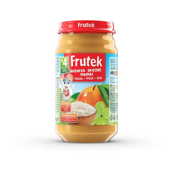 Kašice FRUTEK kašica od breskve, grožđa i riže 190 gr
