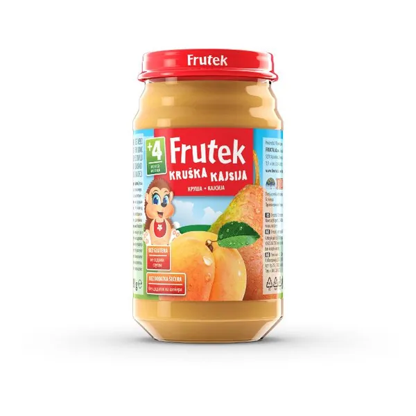 Kašice FRUTEK kašica od kajsije i kruške 190 gr