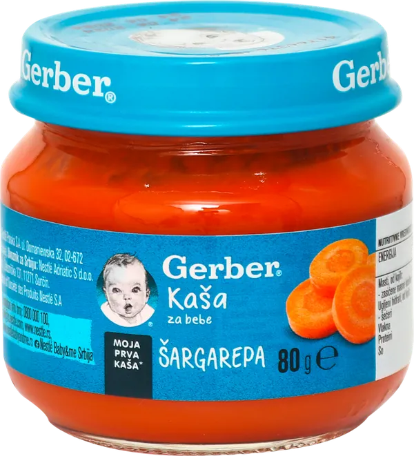 Kašice GERBER kašica od šargarepe 80g