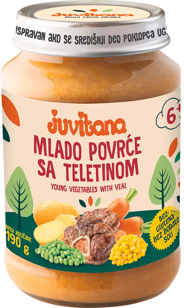 Kašice JUVITANA kašica mlado povrće sa teletinom 190g