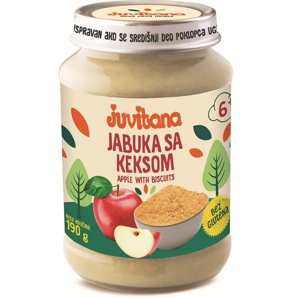 Kašice JUVITANA kašica od jabuke i keksa 190g
