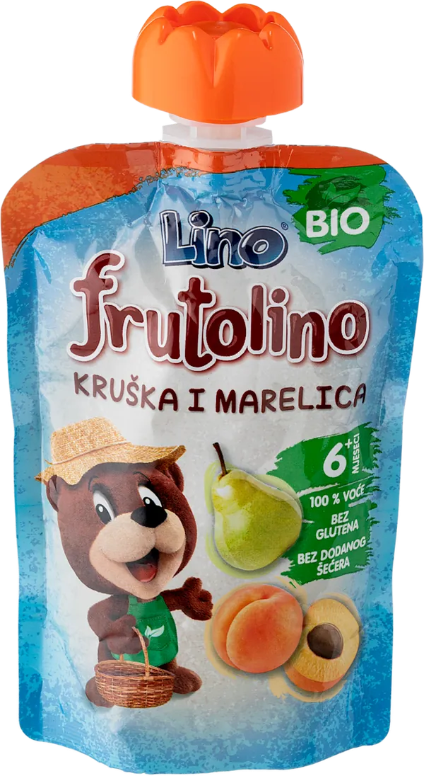 Kašice LINO Fruto bio pouch kruška i marelica 100g