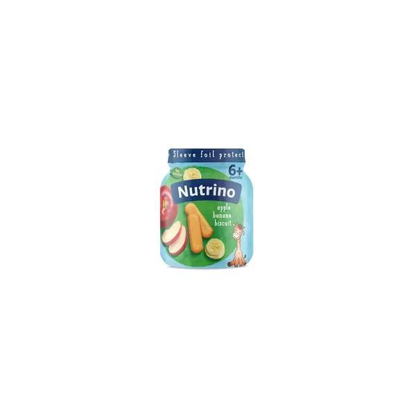 Kašice NUTRINO kašica 6+ jabuka, banana i keks 125g