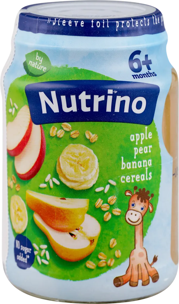 Kašice NUTRINO kašica 6+ jabuka, kruška i banana 190g