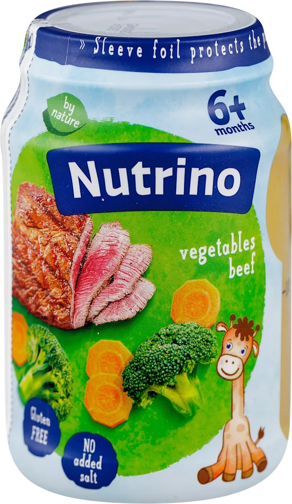 Kašice NUTRINO kašica sa junetinom i povrćem 6m+, 190g