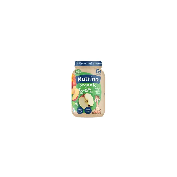 Kašice NUTRINO Organic kašica breskva, jabuka i pirinač 4m+, 190g