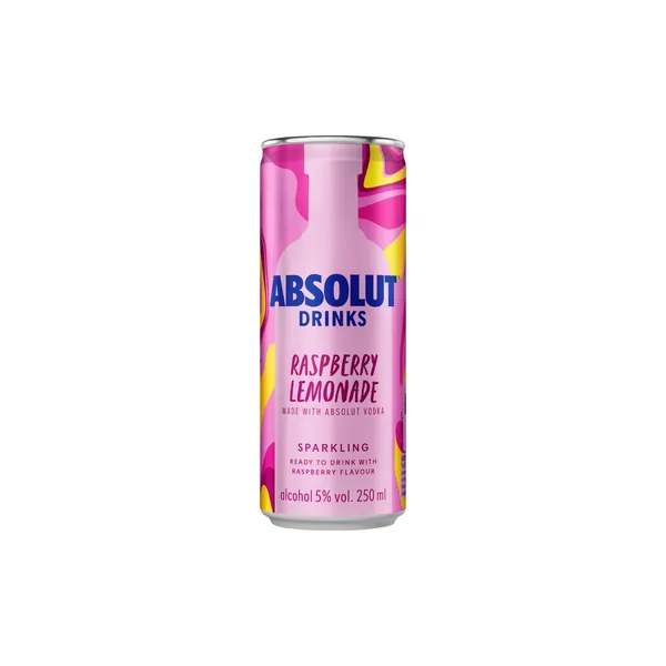 Koktel ABSOLUT raspberry lemonade 250ml