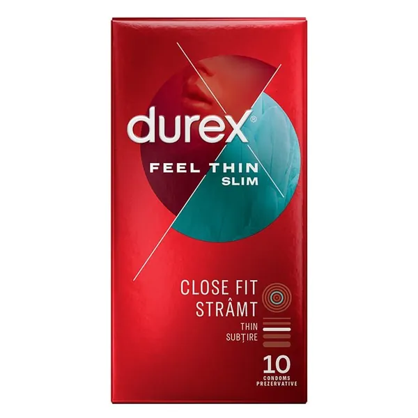 Kondomi DUREX kondomi Feel thin slim fit 10kom