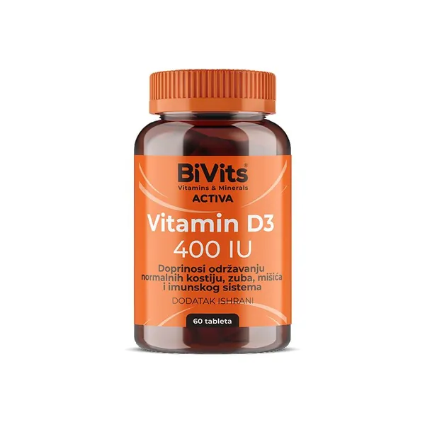 Kosti, zglobovi i mišići ABELA BiVits Vitamin D3 400 IU 60 tableta