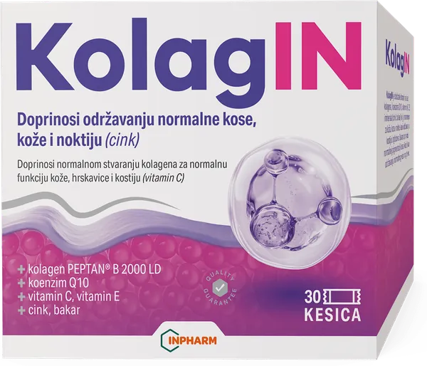 Kosti, zglobovi i mišići INPHARM DIET KolagIN kolagen kesice 30kom