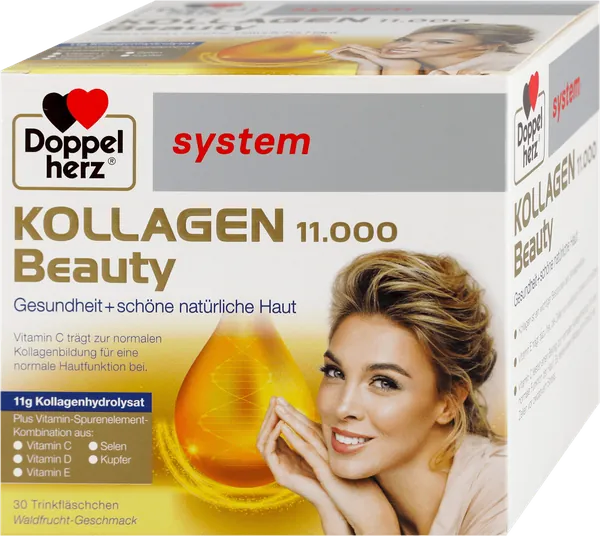 Koža, kosa i nokti DOPPELHERZ System Kollagen 11000 Beauty ampule 30x25ml