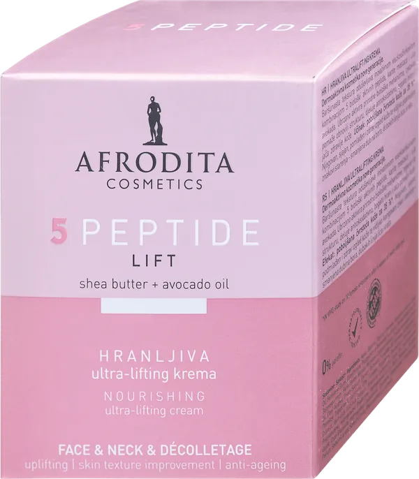 Krema za lice AFRODITA 5peptide-lift hranljiva krema 50ml
