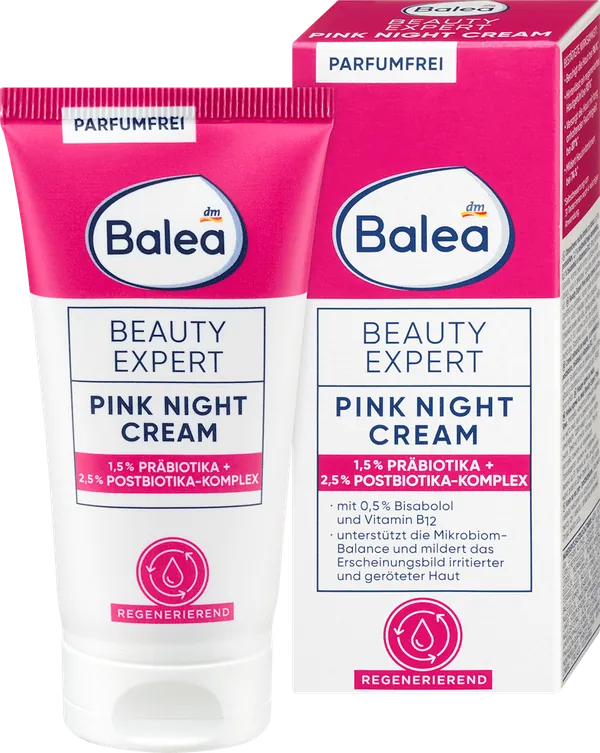 Krema za lice BALEA Beauty Expert Pink noćna, 50 ml