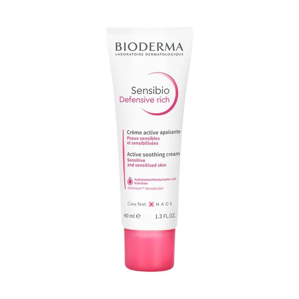Krema za lice BIODERMA Aktivna umirujuća bogata za osetljivu kožu 40 ml