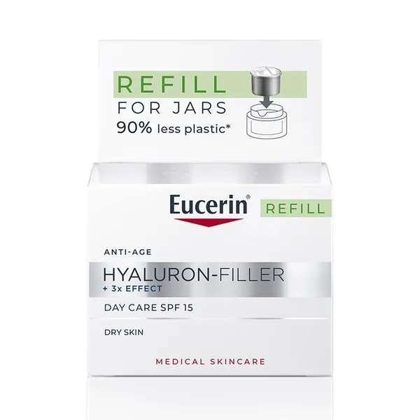 Krema za lice EUCERIN Hyaluron-Filler Dnevna krema za suvu kožu SPF15 Refill, 50ml