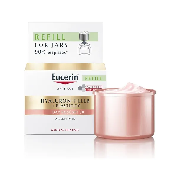 Krema za lice EUCERIN Hyaluron-Filler + Elasticity Dnevna krema SPF 30 Rose refill,50ML