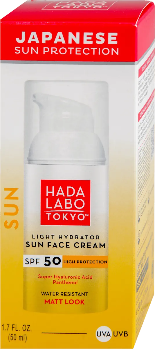 Krema za lice HADA LABO Tokyo SUN krema za lice sa zaštitnim faktorom SPF 50 50 ml