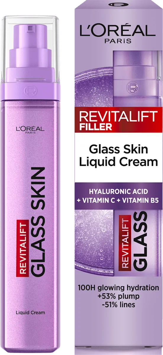 Krema za lice LOREAL PARIS REVITALIFT Filler Glass skin tečna krema 50ml