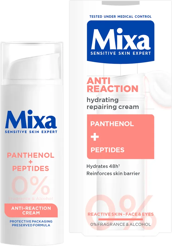 Krema za lice MIXA Anti Reaction Hidratantna krema za reaktivnu kožu 50ml