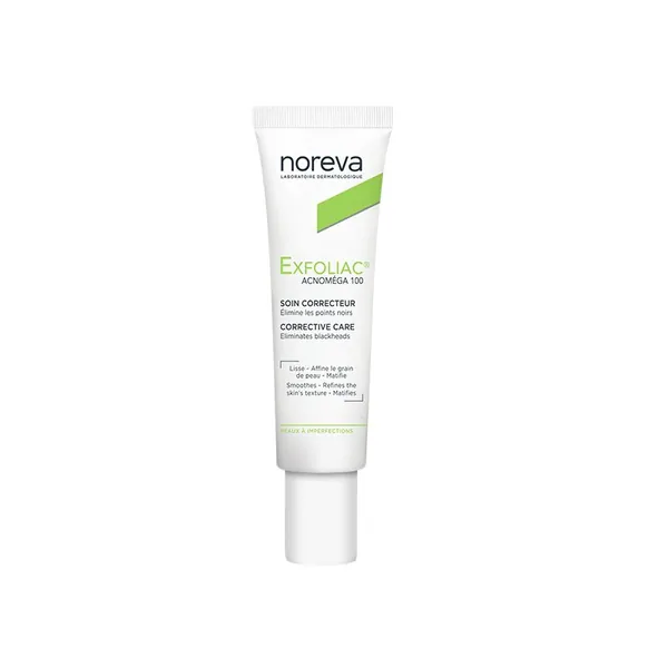 Krema za lice NOREVA Exfoliac Acnomega 100, 30 ml