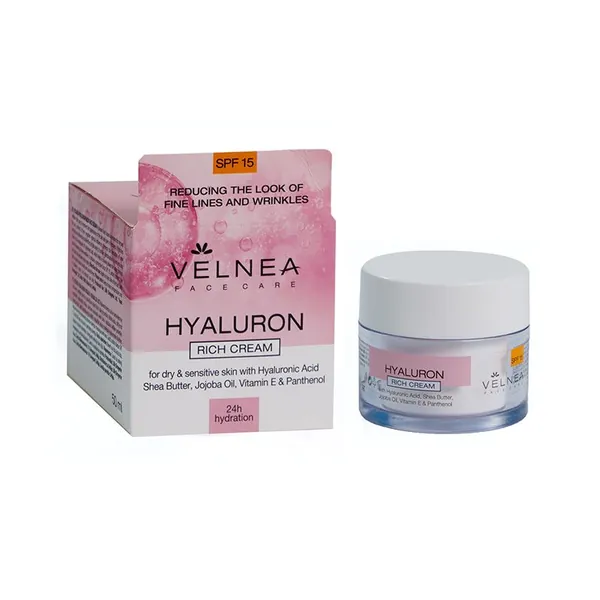 Krema za lice VELNEA hijaluron bogata spf15 50ml