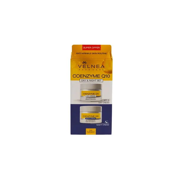 Krema za lice VELNEA Koenzim Q10 set dnevna+noćna krema 2X50ml