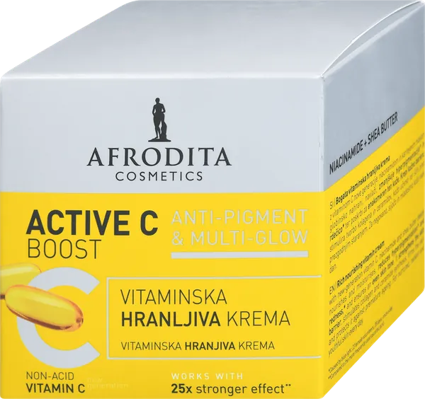 Krema za negu lica AFRODITA Active C boost vitaminska hranljiva 50ml