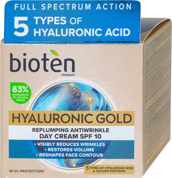 Krema za negu lica BIOTEN Hyaluronic gold dnevna 50ml