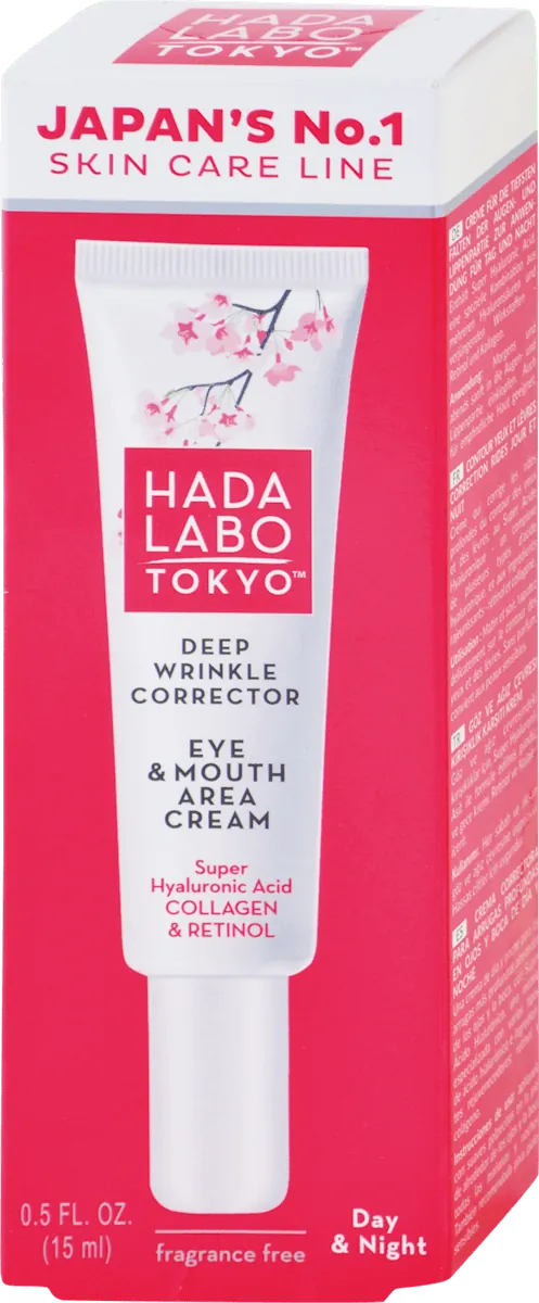 Krema za negu predela oko očiju HADA LABO Tokyo krema protiv bora predeo oko očiju i usana, 15ml