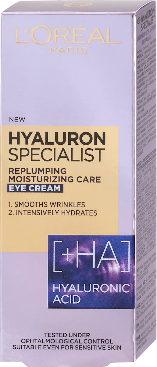 Krema za negu predela oko očiju L'OREAL PARIS HYALURON SPECIALIST 15 ml